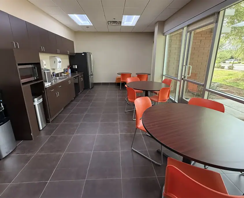 Outpatient treatment center dining area