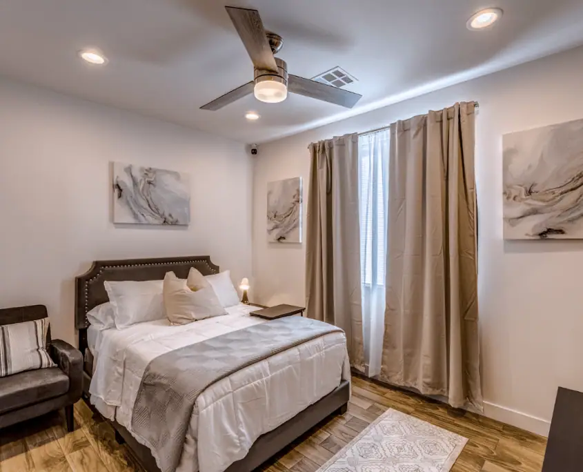 Luxury private rooms and ensuite comfort
