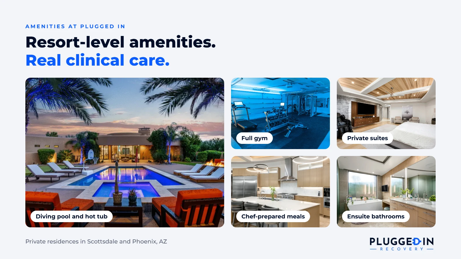 Luxury rehab amenities Phoenix